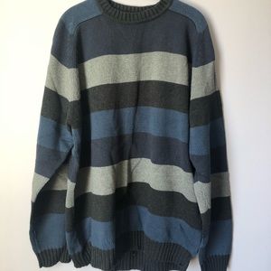 Men’s blue striped sweater